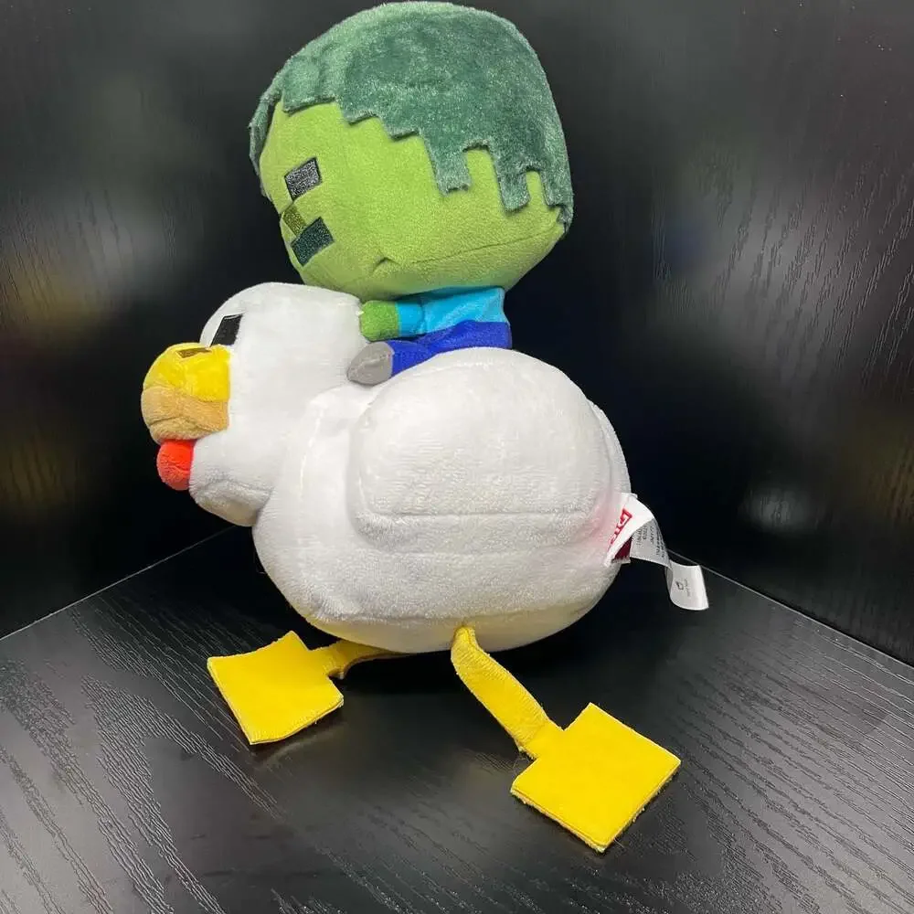 Minecraft Zombie Riding Chicken Plush & Table Decorating Kit Bundle